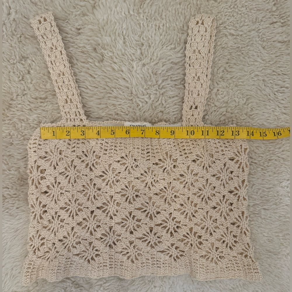 Chasing Unicorns Cream Crochet Top